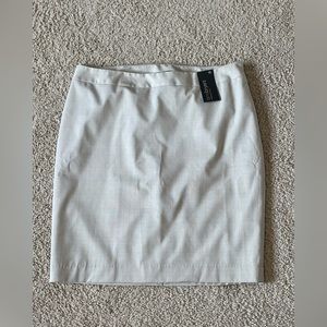 NWT Lane Bryant Light Grey Striped Pencil Skirt Size 16